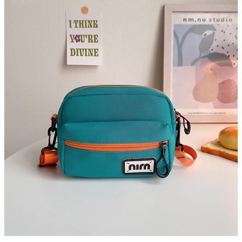 Новая нейлоновая женская сумка Модный мини-кошелек-квадрат в стиле color block Корейский стиль Сумка через плечо