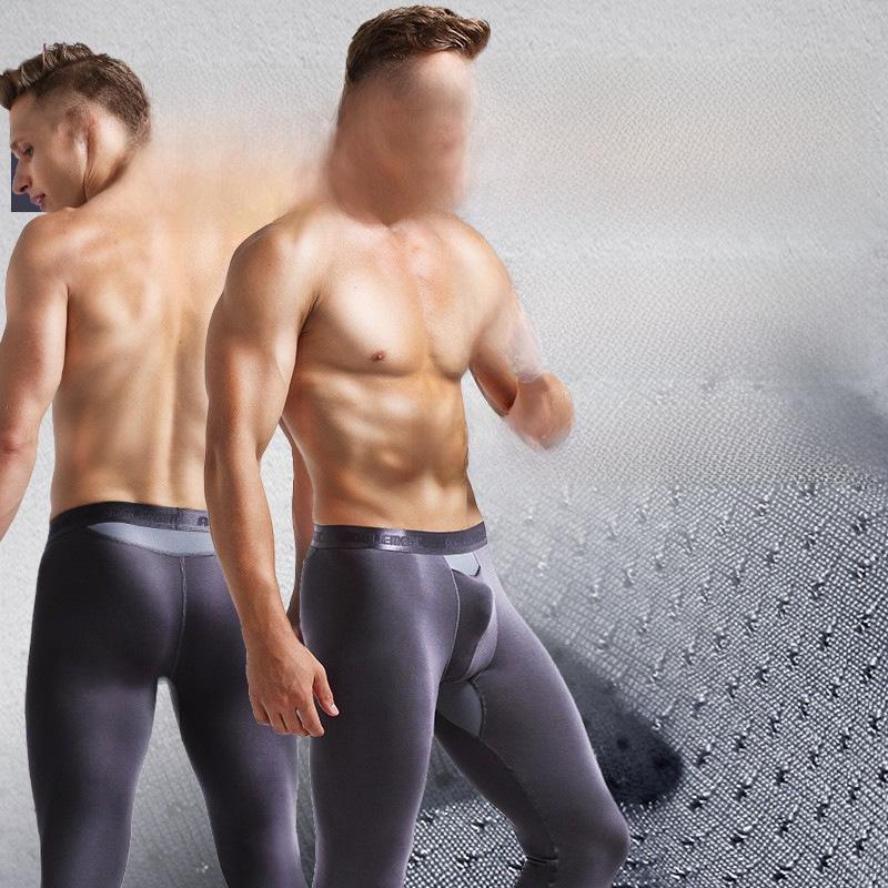 Мужские леггинсы из хлопчатобумажной шерсти с поддержкой — теплые многослойные брюки для весны, осени и зимы