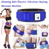 100-240V Slimming Belt Massage Electric Vibrating Waist Exercise Leg Belly Fat Burning Heating Massager