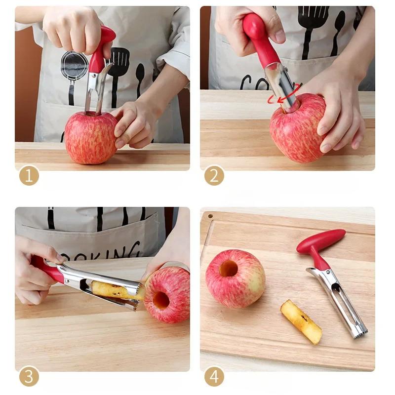 Из нержавеющей стали инструмент для удаления сердцевины семян из фруктов инструмент для удаления сердцевины семян из груши сеялка нож для резки прочные кухонные гаджеты инструменты для овощей