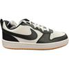 Nike Court Borough Low 2 Удобные Мягкие Нескользящие Прочные Низкие Детские Кеды для Скейтбординга Мужские кроссовки Белый Черный IF0846-101