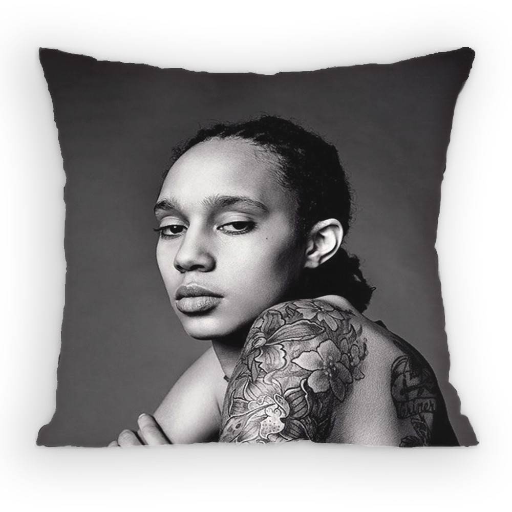 Brittney Griner Pillow Case Sofa Living Room for Bedroom car Headboard Backrest Cushion Square Cushion Nap Time