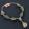Rough Labradorite Handmade Copper Jewelry Necklace 18" N1i86