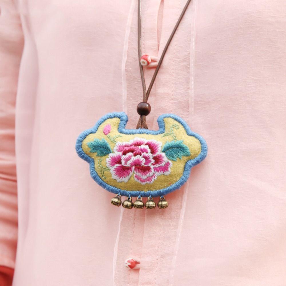 Handmade Embroidered Lucky Bag DIY Kits Hand-stitched Embroidery Set  Beginner