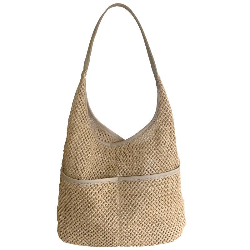 Французская соломенная плетеная сумка женская литературная сумка для работы и учебы новая летняя свежая плетеная сумка