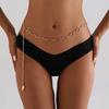 Cute Hollow Heart Waist Belly Chain for Women Summer Beach Sexy Simple Body Chain Vacation Jewelry Accessories Gift