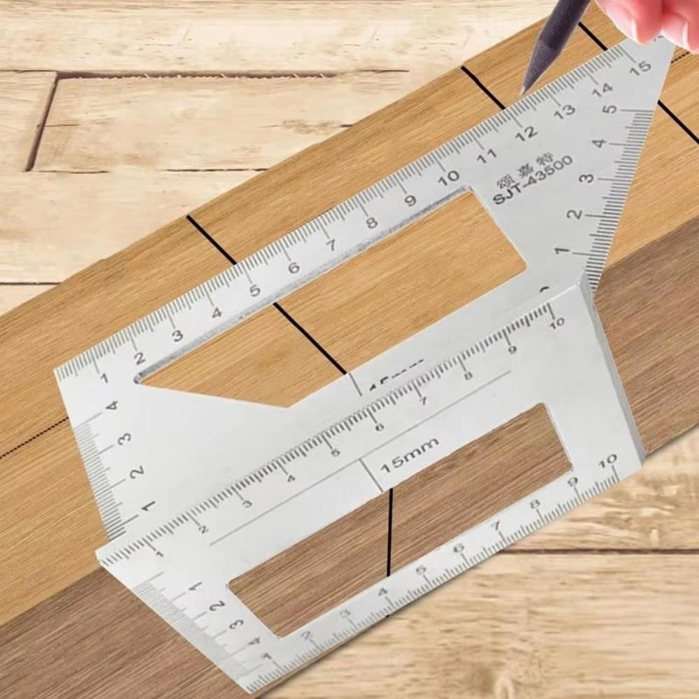 Multifunctional Woodworking Square Aluminum Zinc Zinc Alloy Marking Gauge Angle Ruler Woodworking