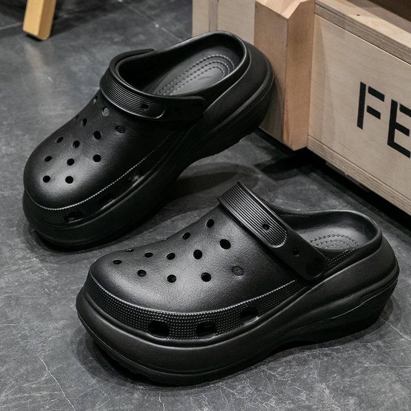 Hollow Out Chunky Platform Sandals Women Summer Thick Sole Eva Clogs Garden Shoes Woman Comfort Non Slip Beach Sandals