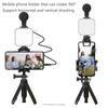Smartphone Vlogging Kit Tripod Phone Holder + Microphone + Video Light + Clip + 3.5mm TRS to TRRS Audio Cable for Live