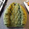 Men's Bomber Jacket Quilted Varsity Baseball Jacket Winter Warm Padded Coat Casual Loose Fit Outwear for Daily Street Work