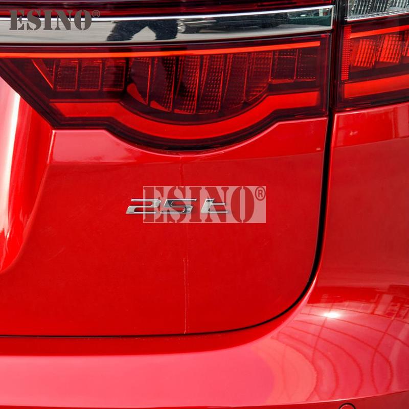 Car Styling 3D Metal Adhesive Emblem AWD 25T 35T Car Body Rear Trunk Badge Auto Accessory for Jaguar XE XF XJ F-Pace F-Type