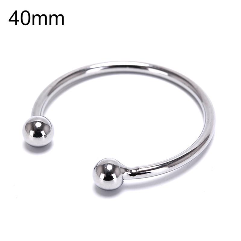 Dual Ball Stainless Steel Cock Head Glans Penis Ring Sex Increase Orgasm Sex Products for Men