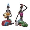 African Figures, Woman Decorative Sculpture, Flower Vase, Home Centerpieces, Dining Table, Tribal