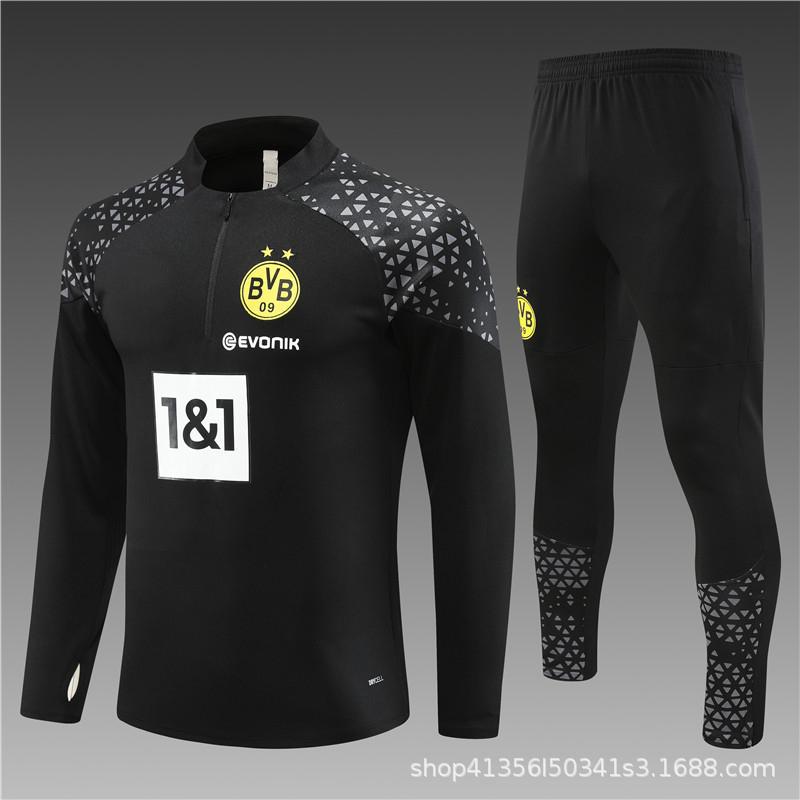 Костюмы с длинным рукавом на молнии Juventus/Dortmund/Bayern, Тренировочная форма, Одежда для разминки, Футбольная форма, Для взрослых и детей