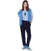 Uniqlo Прямые однотонные повседневные брюки со средней посадкой и эластичностью Женские брюки Черный 464140-09
