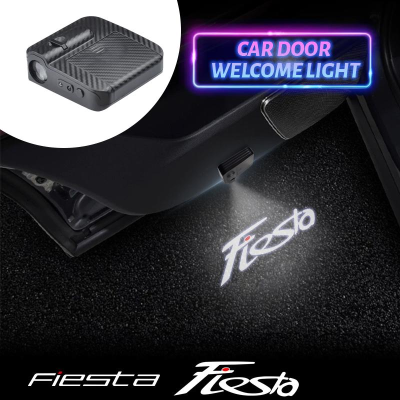 DRZG2 LED For Ford Fiesta Logo New And Old Styles ST Line MK5 MK6 MK7 MK8 Car Door Courtesy Light Projector Welcome Lamp