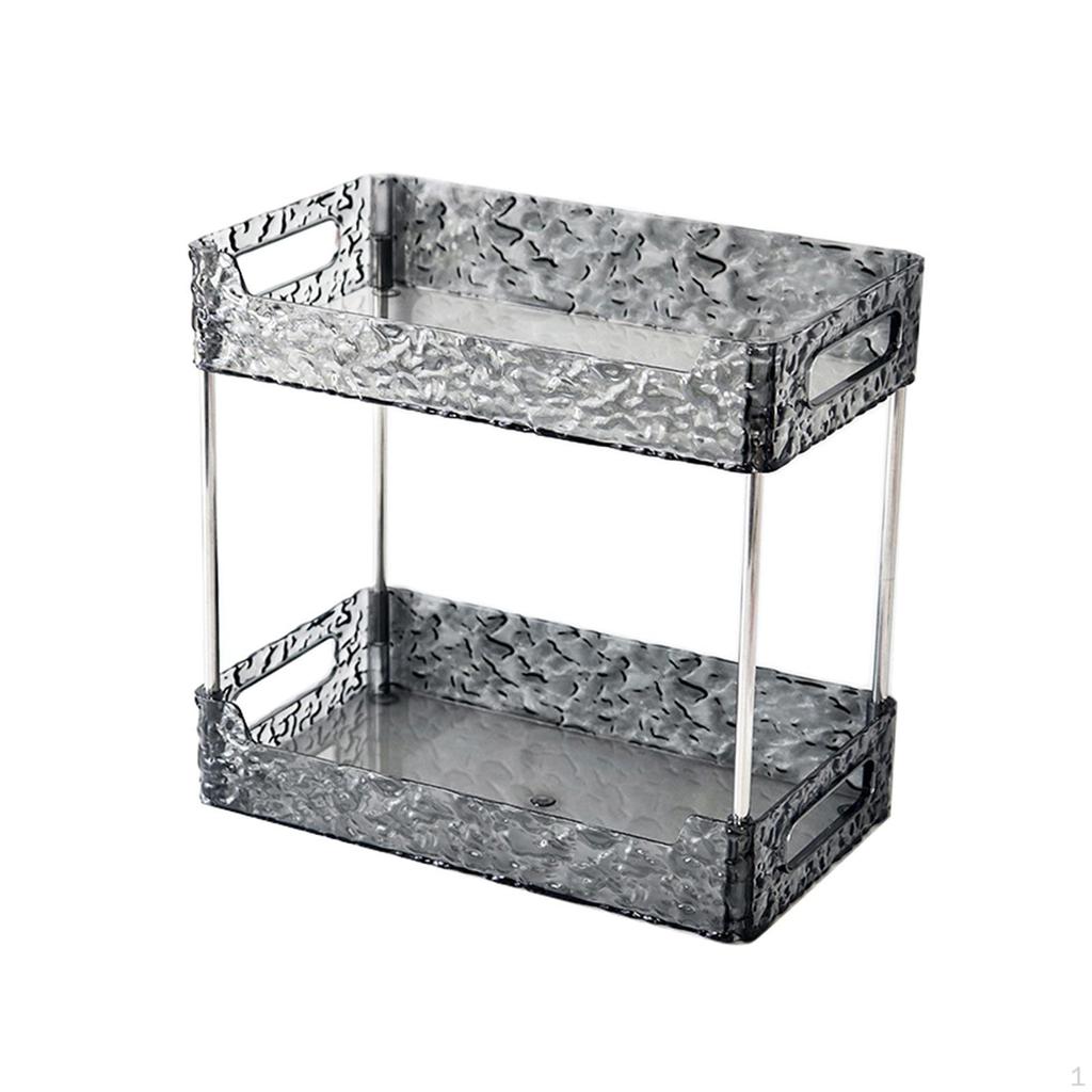 Поднос для хранения в ванной комнате для столешницы - стильная полка для туалетных принадлежностей и косметики