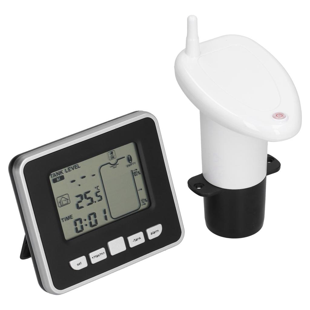Water Tank Level Meter Ultrasonic Digital Display Depth Gauge Sensor Monitor System