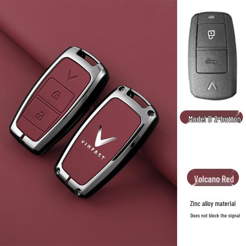 Китайский чехол для ключа для Vinfast Zhonghua V5 Junjie H530 - Металлический корпус с пряжкой от потери