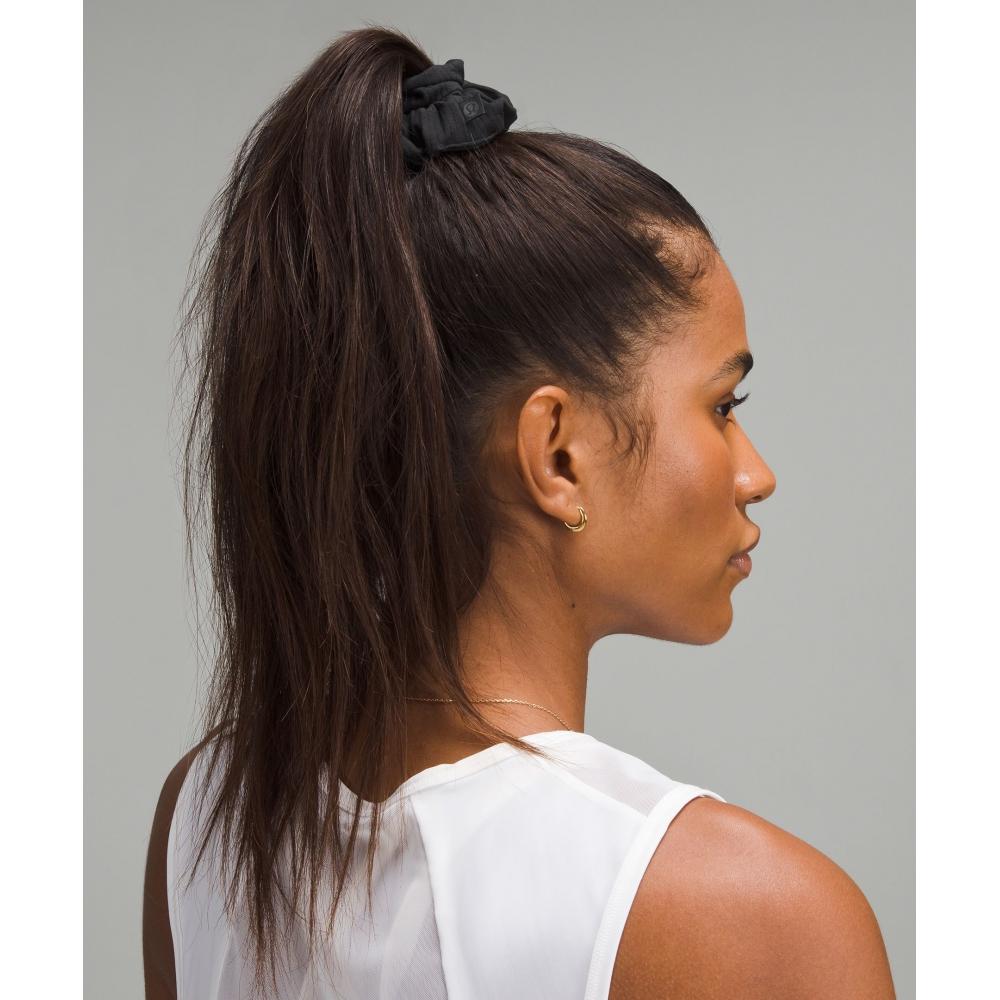 Lululemon Поднимающие настроение резинки для волос 3 шт., черные