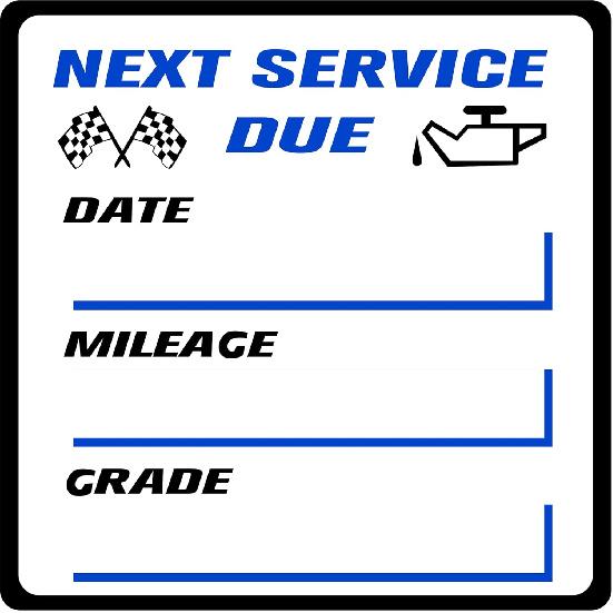 450 PCS Oil Change Stickers For Windshield, 2 Rolls  Oil Change Sticker, 2 X 2 Inches Next Service Due Sticker Labels, Removable Vinyl Stickers For