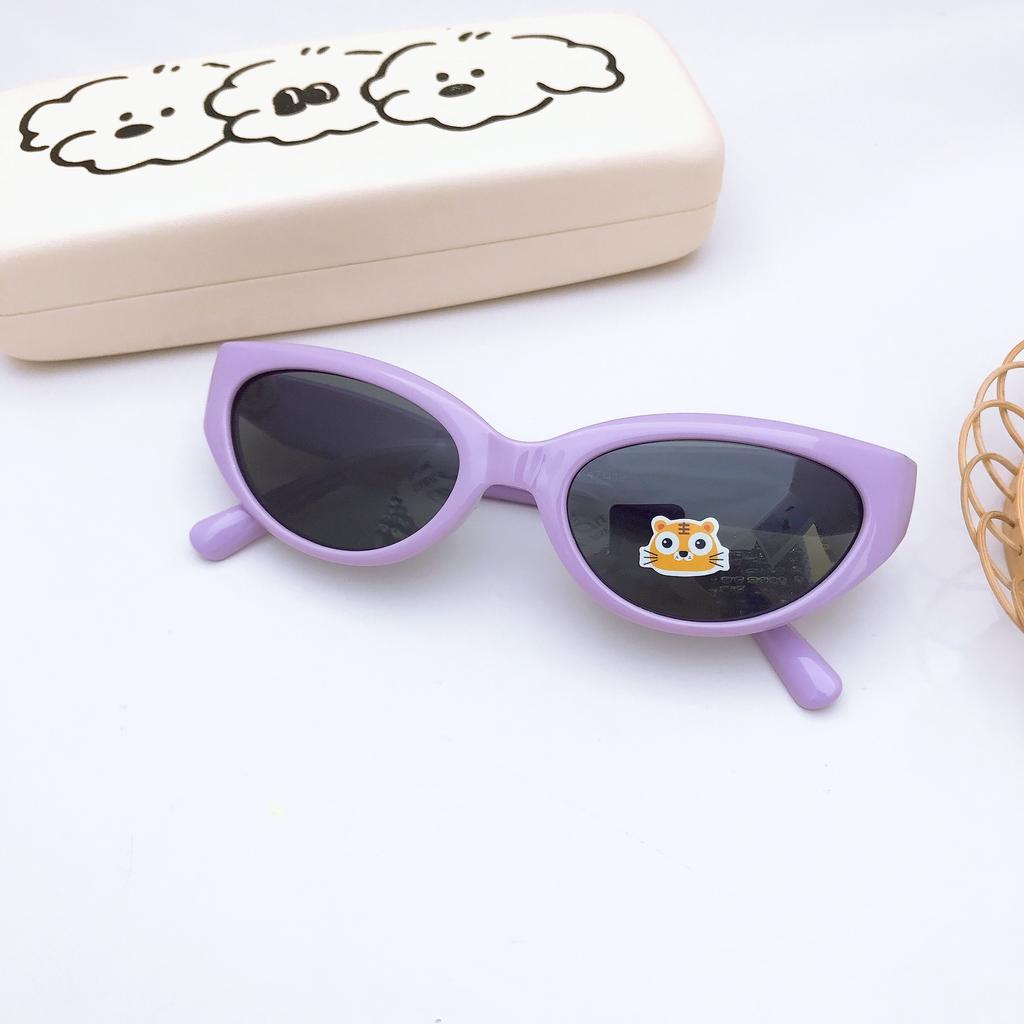 Солнцезащитные очки для путешествий с защитой от ультрафиолета для детей, силиконовые поляризованные очки «кошачий глаз», милые солнцезащитные очки для девочек