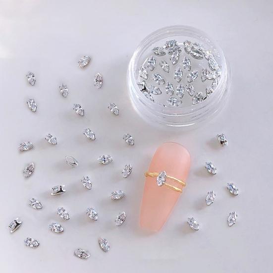 20 шт./кор. украшения для ногтей блестящие кубические цирконии блестящие стразы для ногтей ювелирные украшения для женщин