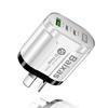 Двойное быстрое зарядное устройство 58 Вт с 2 портами PD + QC3.0 - Штекеры EU, US, UK, AU