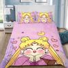 New Japanese Anime Sailor Moon Bedding Set Beautiful Girl Quilt Cover Cute Printing Duvet Home for Teens Best Gifts