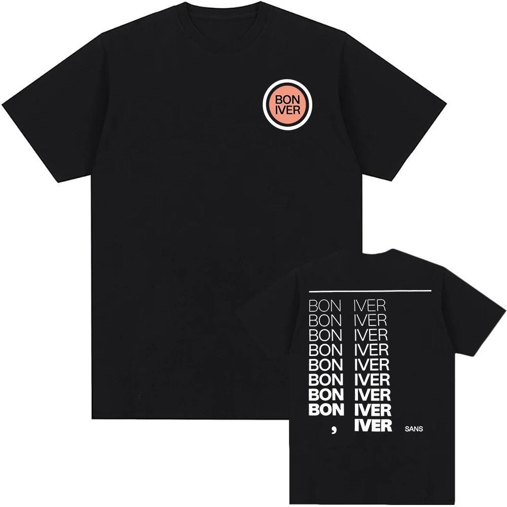 Bon Iver Sable Fable Album 2025 T-shirt Short Sleeve Cotton Unisex Tshirts Summer Round Neck Camisetas Men_Women Clothing Print