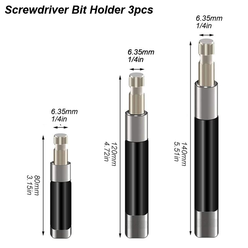Магнитный держатель бит отвертки Телескопический шестигранный адаптер Быстросъемный удлинитель дрели Пакетный патрон Гайка Винт Растягивающийся
