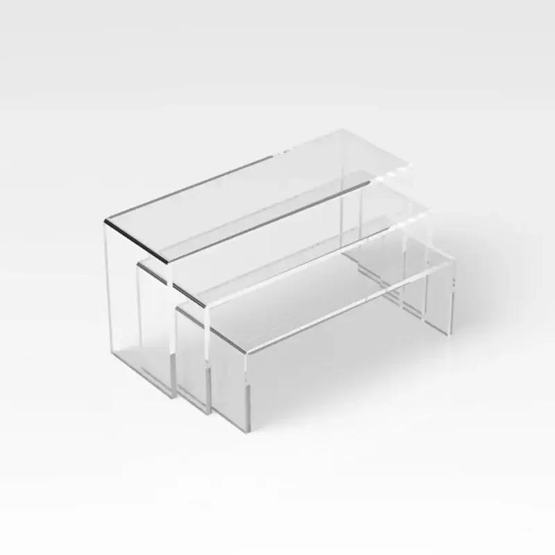 U-shaped Acrylic Three Piece Set Handmade Display Stand Organize Desktop Car Models Paper Cupcakes Placing Shoe Display Racks