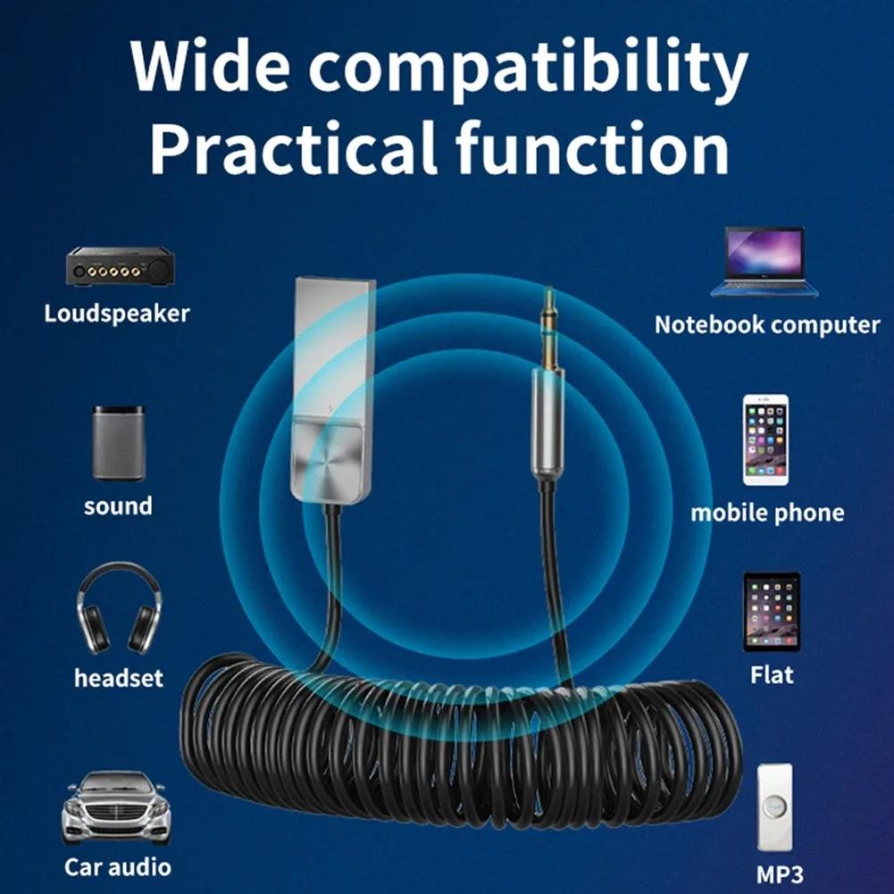 Bluetooth 5,0 передатчик, беспроводной аудиоприемник, USB-разъем 3,5 мм, BT870, автомобильный Aux Bluetooth-адаптер, автомобильный динамик громкой связи, автомобильные аксессуары
