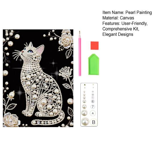 Набор для рисования жемчугом своими руками 3D Искусственный жемчуг Арт-поделка Цветы Фея Балерина Дизайны Настенное искусство Набор для творчества для взрослых Декор для дома Гостиной Спальни