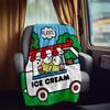 Ice Cream Truck Rv Blankets Comfortable Soft Lightweight Multiseasonal Blanket For Picnics Sofas Camping Bedding Rvs Perfect Gift For Friends And