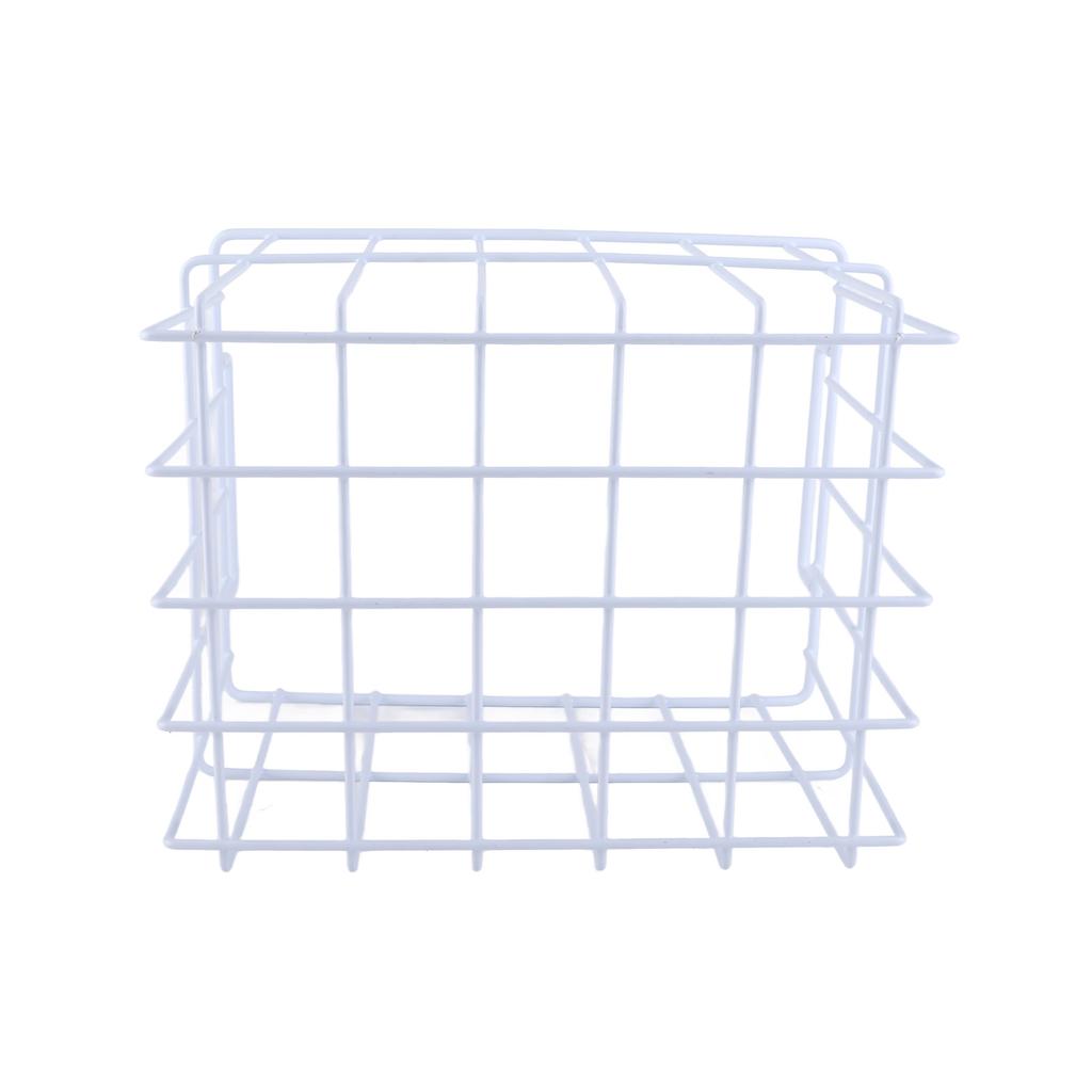 Fridge Freezer Basket Multipurpose Large Capacity Metal Wire Storage Basket for Refrigerator