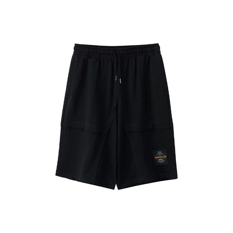 Li Ning Sports Lifestyle CF свободные трикотажные повседневные шорты мужские шорты черные AKSR739-1