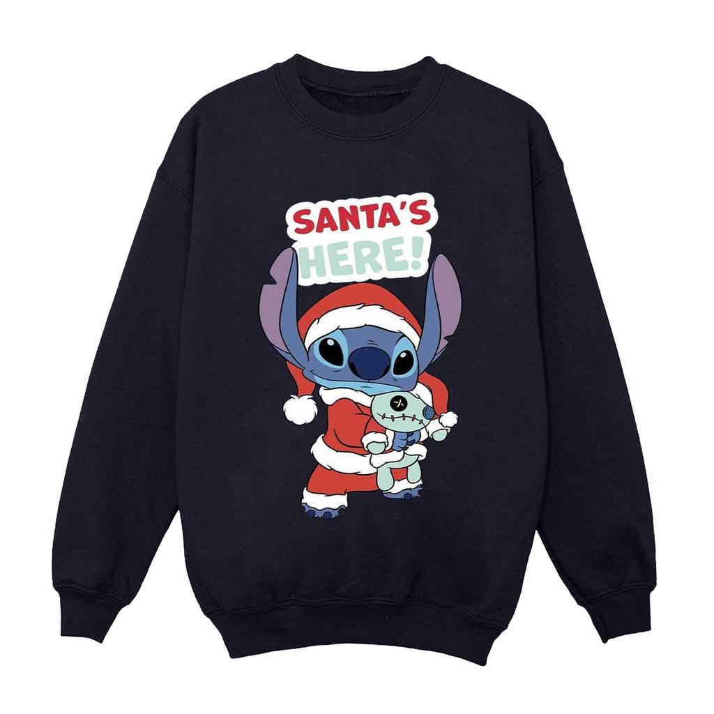 Disney Womens/Ladies Lilo & Stitch Santa´s Here Sweatshirt