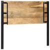 Headboard 120 cm Solid Mango Wood and Iron