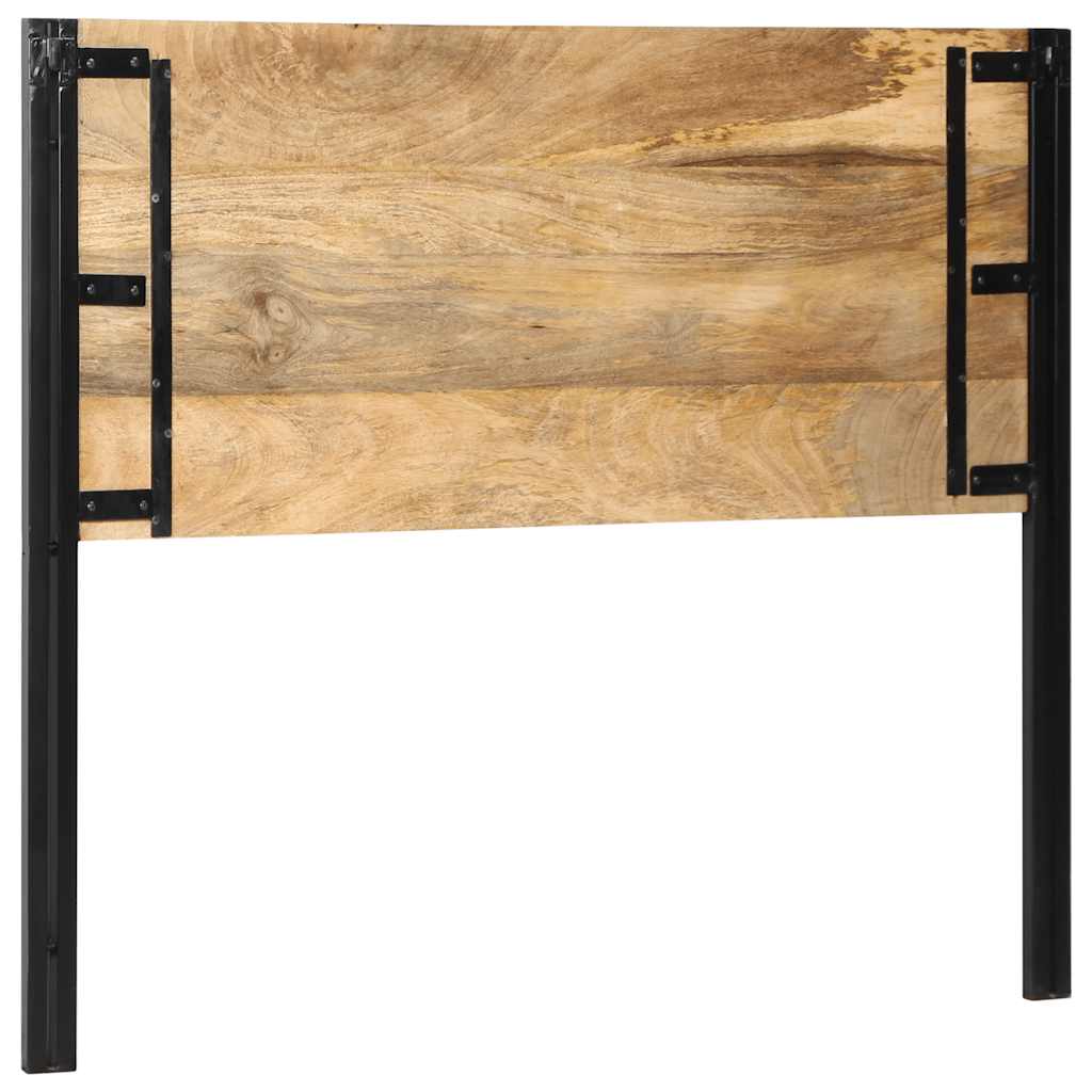 Headboard 120 cm Solid Mango Wood and Iron
