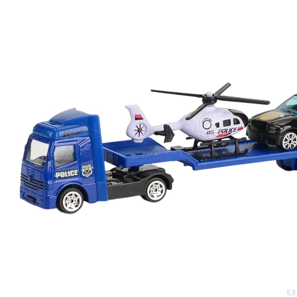 1/64 Scale Tow Truck Friction Powered Toy for Kids Girls Boy Toddler 3 4 5 6 Years Old