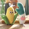 Whimsical Colorful And Plush Onion And Corn Keychains Soft Toy Hangings For Bags
