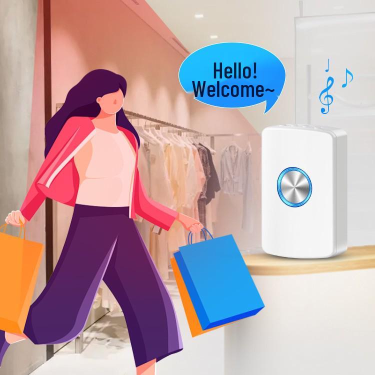 Welcome Sensor: Entry Reminder, Greeter & Alarm for Supermarket Doorways