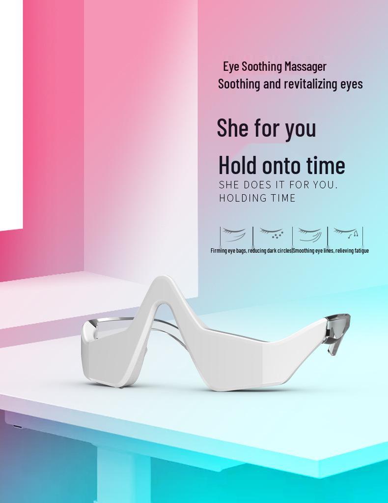 Массажер для кожи вокруг глаз EMS: Уменьшает темные круги и мешки под глазами