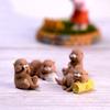 1 PC DIY Fairy Garden Home Decor Miniature Water Dog Otters Figurine Micro Landscape Animal Model