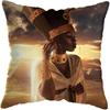 Home Decor Fashion Afro Black Women Girls Sofa Pillowcases Bedroom Living Room Decor Cushion Covers