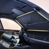 Автомобильный солнцезащитный зонт для затенения автомобиля, солнцезащитный козырек для автомобиля, зонтик, летнее солнце, защита салона, шторка для защиты лобового стекла