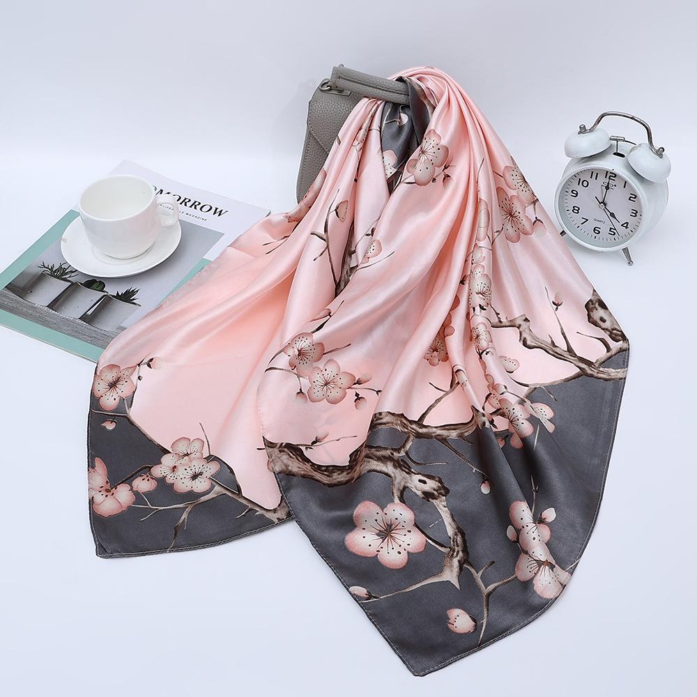 High-quality Luxurious Silk Scarves Headband Scarfs Neck Scarf For Women Chain Silk Scarf Women's Decorative Shawl