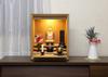 Mini Buddhist Altar Size Body Natural Oak with Ash Height Size 14N "Waltz" (No Doors), 14, Only, Veneer, 42.5cm,