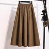 Plus Size Women High Waist Skirts Spring Summer Classic Mid-long Skirt Female A-line Skirt